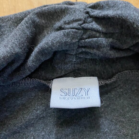 Suzy Shier Gray 3/4 Length Sleeve Shirt - Picture 2 of 5